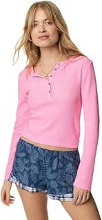 Marks & Spencer Women's Cotton Solid Pajama Regular Fit Top