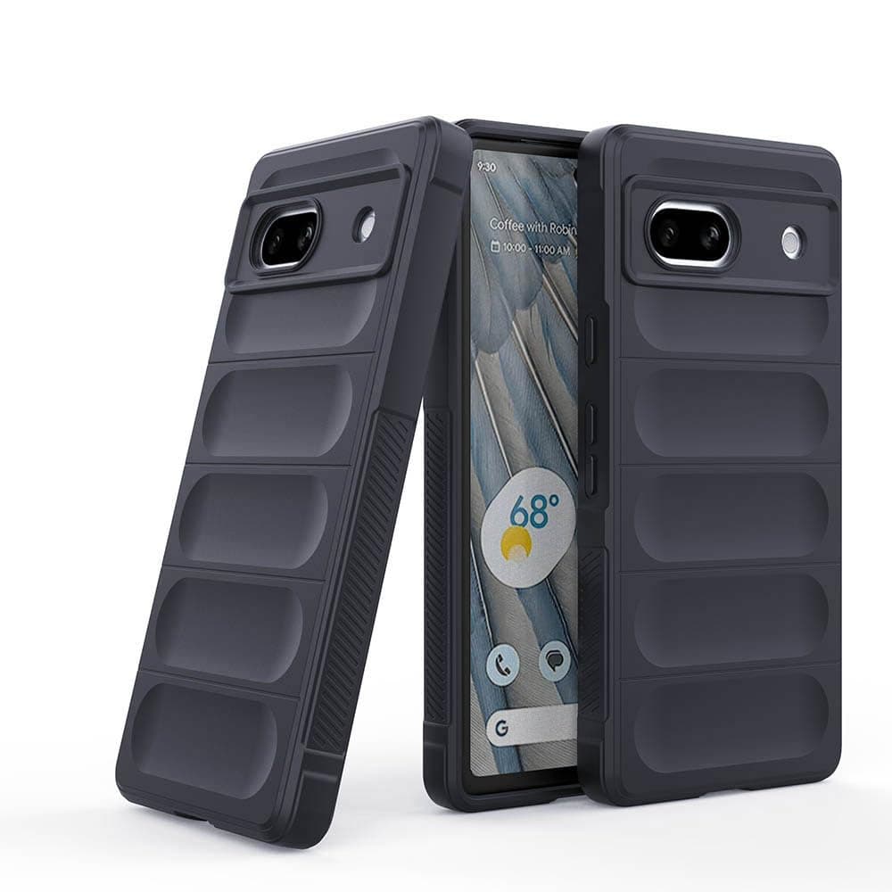 Amazon Basics Mobile Cover for Google Pixel 7a 5G | Full Camera Protection | Liquid Silicon Case | Flexible Bumper Case for Google Pixel 7a 5G (Grey)