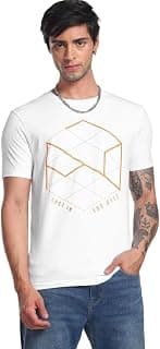 Flying Machine Men's Slim Fit T-Shirt | Printed | Tshirt for Man