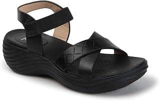 Carlton London women's Lightweight Comfort Wedge Heel Slingback Sandals