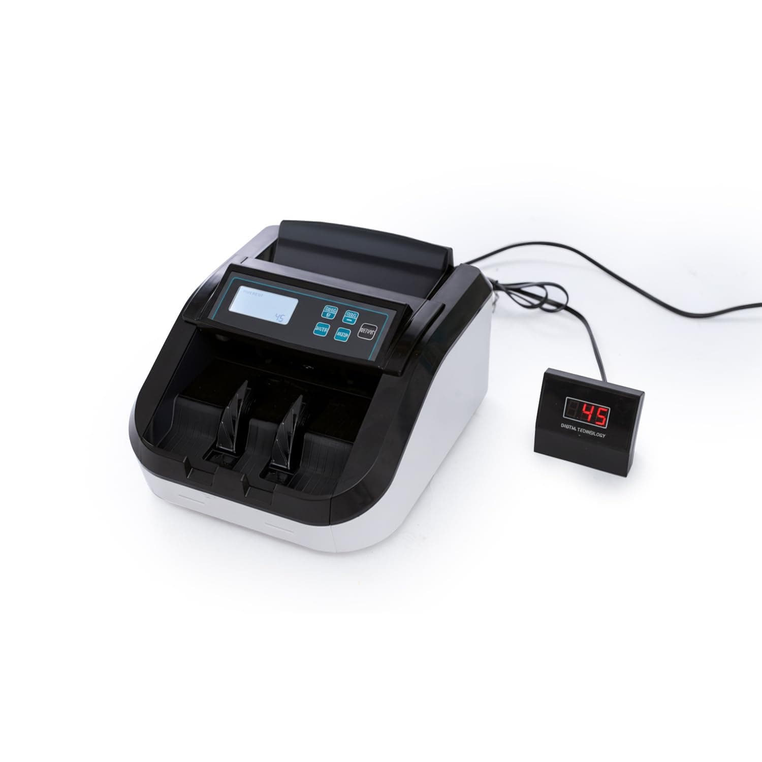 Amazon Basics Note Counting Machine, 1100 Notes Per Minute Speed | UV/Magnetic/Infrared/Counterfeit Detector, Suitable for Counting Rupees, Note Counter with LCD Display, Value Counting