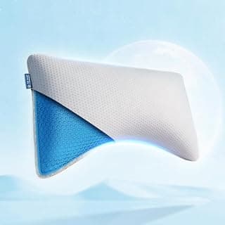 The Sleep Company Smart Neck Comfort Pillow | Patented SmartGRID® Technology | Adjustable Firmness | Contour Pillow | Curved Design | Neck & Shoulder Support | Ideal for Back Sleepers