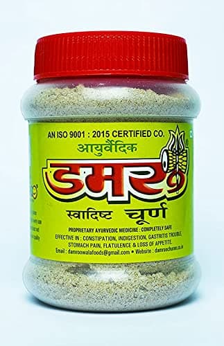 AYURVEDIC DAMROO PHARMACY Damroo Khatta-Meetha Testy Chooran, Tasty Pachak Appetizing Digestive Chooran, Yummy Digestive Khatta-Meetha Chooran, Mouth Watering Chooran|300 GM|