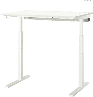 TROTTEN Desk sit/Stand, White, 120x70 cm (47 1/4x27 1/2 ")
