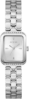 GUESS Isla Rectangle 22mm Silver Dial Analog Women Watch - GW0865L1