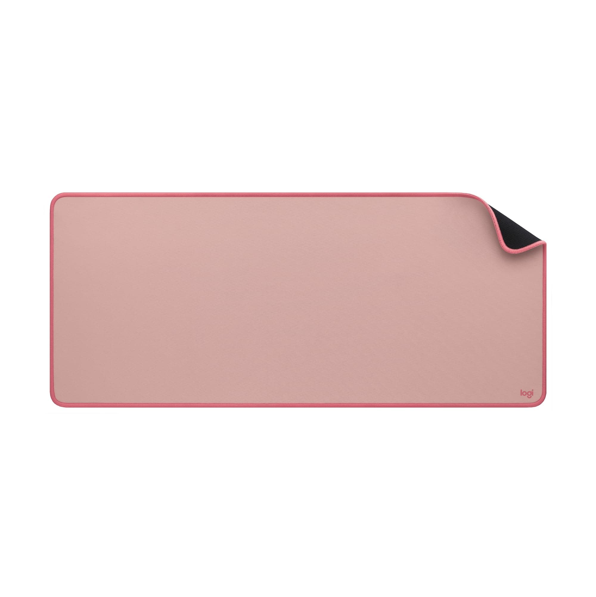 Logitech Desk Mat - Studio Series, Multifunctional Large Desk Pad, Extended Mouse Mat, Office Desk Protector with Anti-Slip Base, Spill-Resistant Durable Design-Dark Rose (956-000045)