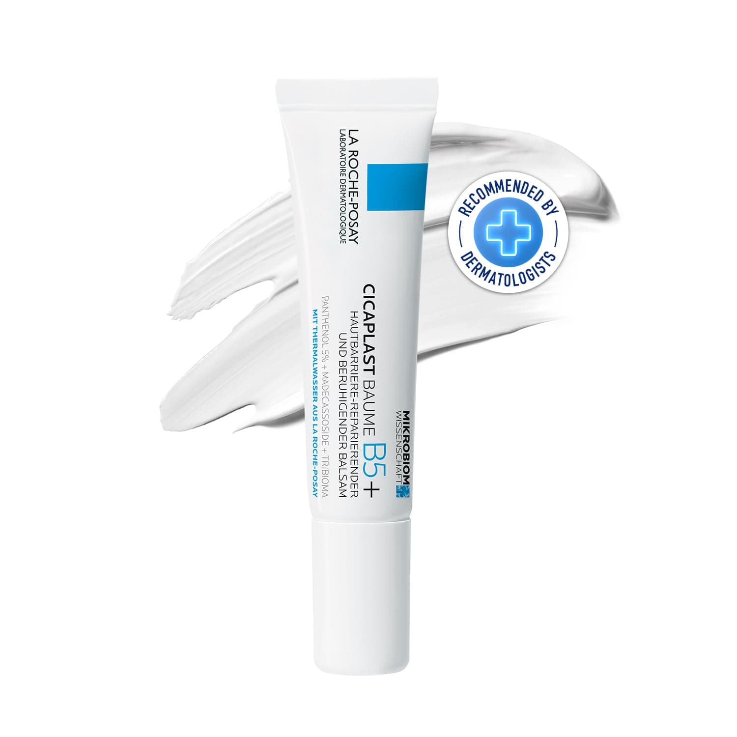 La Roche-Posay Cicaplast Baume B5+ Repair Moisturizer Balm | Hydating Multi-Purpose Soothing Cream for Dry, Sensitive & Damaged Skin, Fragrance Free 15 ml