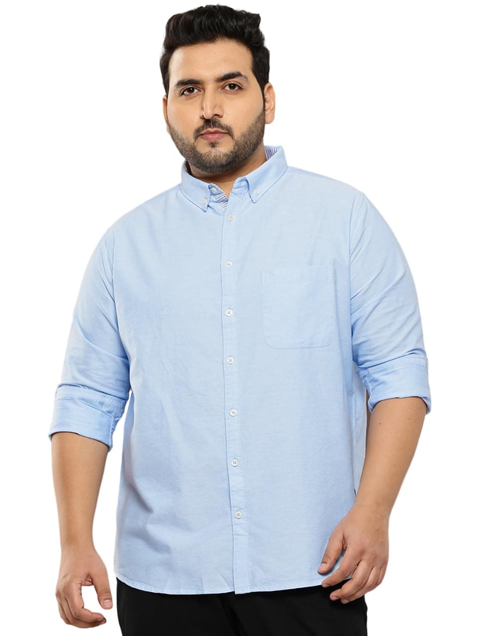 Thomas Scott Men's | Plus Size | Regular Fit | Long Sleeves | Button-Down Collar | Oxford Fabric | Casual | Shirts for Men