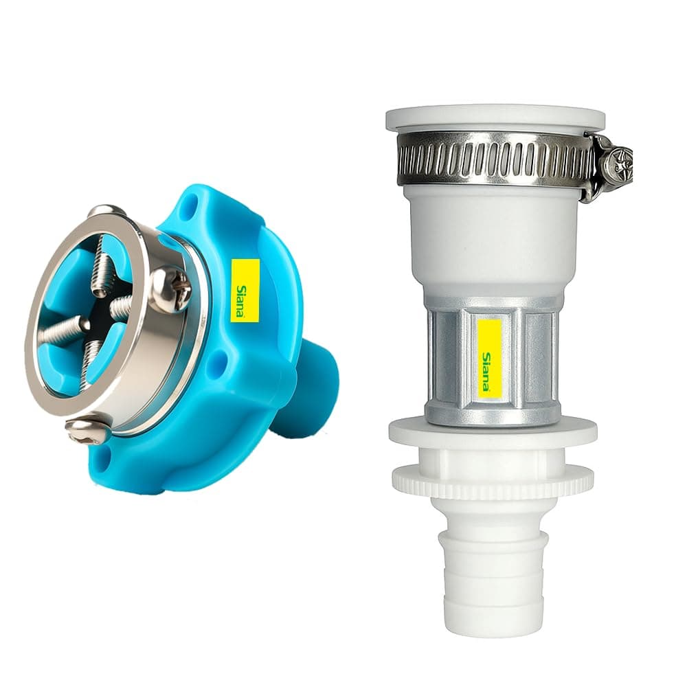 Siana Tap Adapter Connector Washing Machine Water Inlet Hose Pipe Faucet with Metal Hose Clamp (Pack-2)