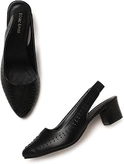 Marc Loire Women Pointed Toe Block Heel Sandal for Office Wear