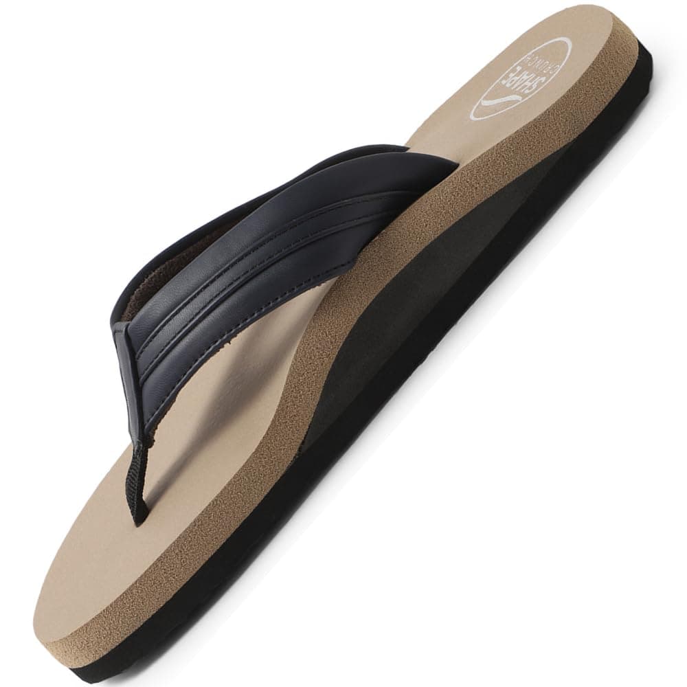 SHAPECRUNCH Arch Support Slippers for Men - Ortho Slippers with MCR Sole to Reduce Pressure on Feet, Joints, and Back