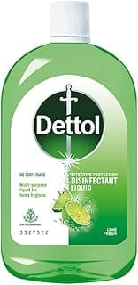 Dettol Multi-Purpose Disinfectant Liquid for Floor & Surface Cleaning, Lime Fresh Fragrance, 550ml