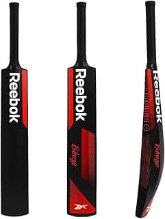 Reebok Composite Cricket Bat PVC/Plastic for 15+ Years | Lightweight Durable Tennis Ball Bat for Practice & Outdoor Play (Red)