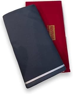 Raymond Fabrics Raymond Mens Suit Fabric Box (3 Meters, All Weather fabric, Premium Dress Material, Attractive Velvet Box) (BLUE), Customizable Length