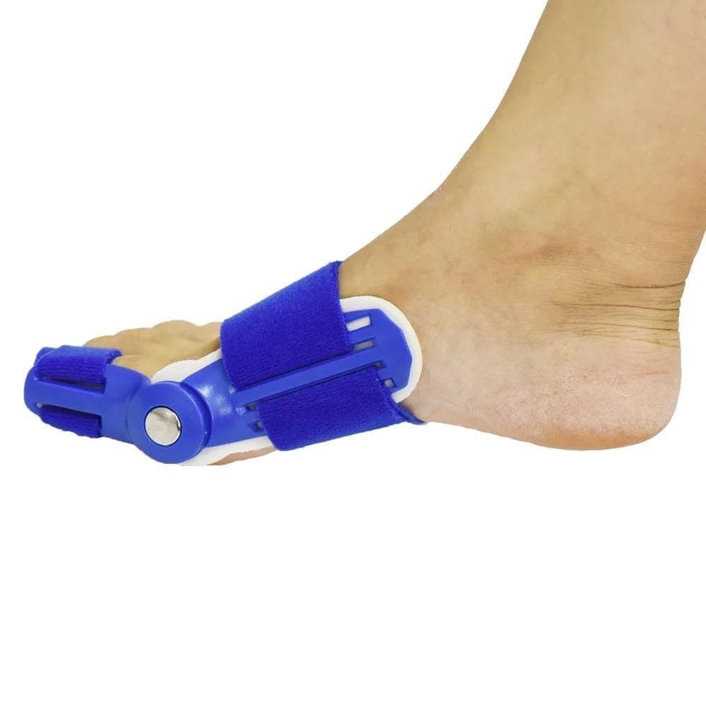 Bunion Corrector Toe Splint for Big Toe Alignment, Adjustable Hallux Valgus Corrector Brace, Orthopedic Big Toe Straightener Support, Pain Relief Foot Corrector for Men & Women (Blue)