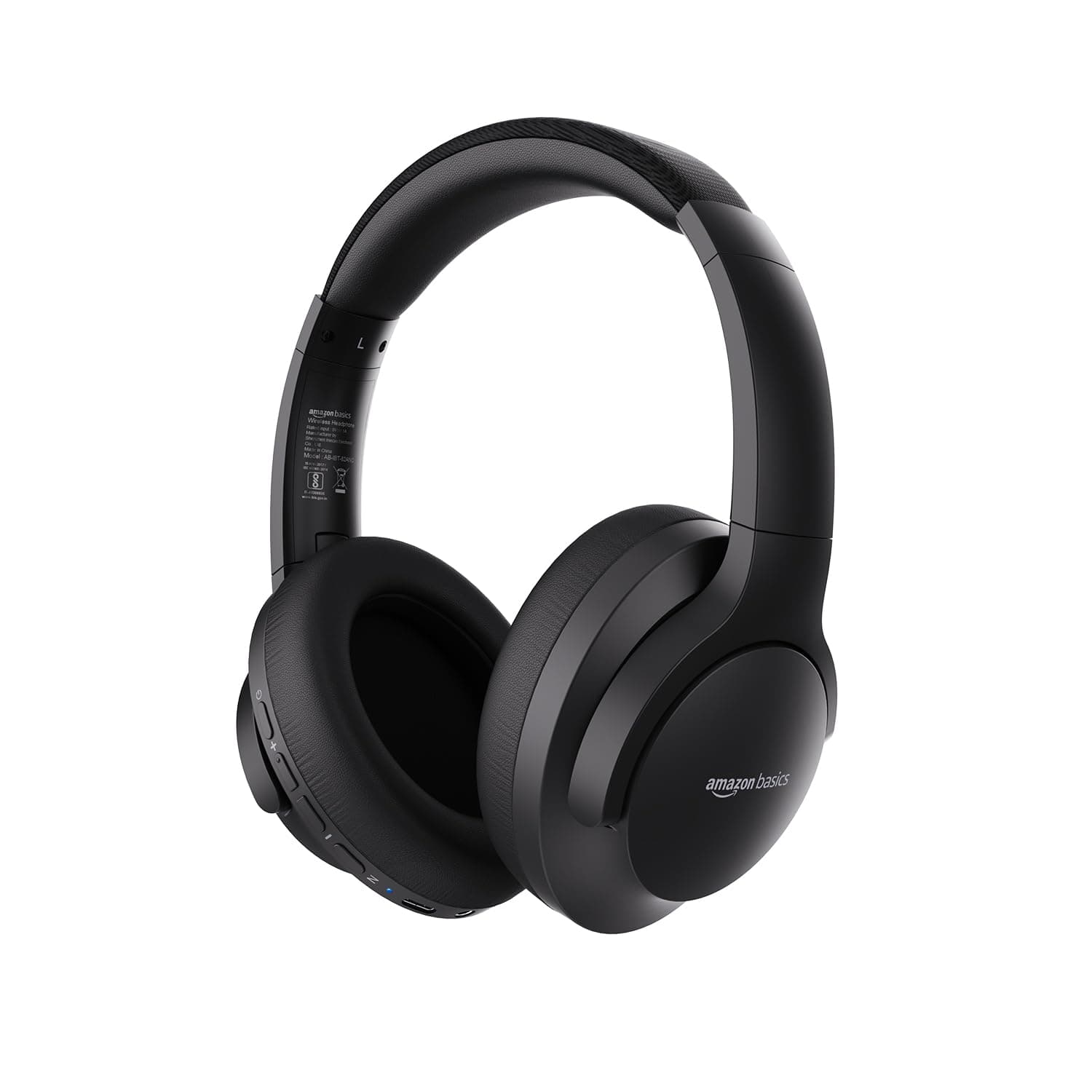Amazon Basics Pro Series Wireless Noise Cancelling ANC Over Ear Headphone | Bluetooth Headset | USB Charging | 10 m Paring Distance | 74 Hours Battery Life | 40 mm Drivers | IPX4 Rated (Black)