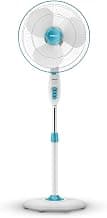 Havells Gatik Pro 400mm Pedestal Fan| 120 Ribs Guard for Safety| Smooth Oscillation| Heavy Base| ISI Marked | 2 Year Warranty | Blue