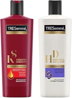 TRESemme Hair Fall Defence Conditioner 190 Ml & Keratin Smooth Shampoo, 185 Ml