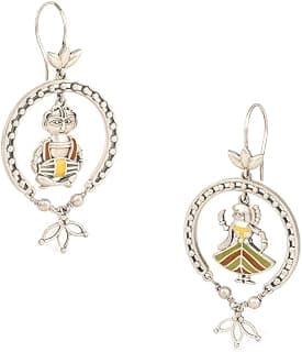 Shaya by Caratlane | 925 Silver| Baadak o Nartaki Earrings in Oxidised | Gifts for Womens & Girls