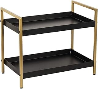 DECOWORLD 2 Tier Multipurpose Countertop Organizer Rack || Multishelf Storage Stand for Kitchen, Bathroom or Dressing Table|| Spice Rack,Cosmetics Organizer or Bathroom Organizer