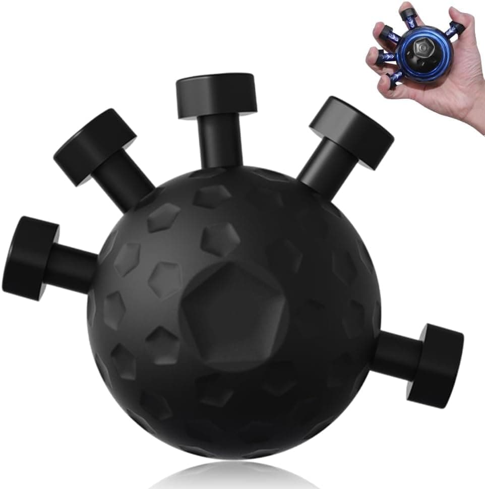 WEZOSHINET Hand Grip Strengthener,Ultimate Finger Exerciser Strength Trainer Exercise Ball Hand Strengthener Hand Balls Workout Equipment for Men & Women (Finger Exerciser)