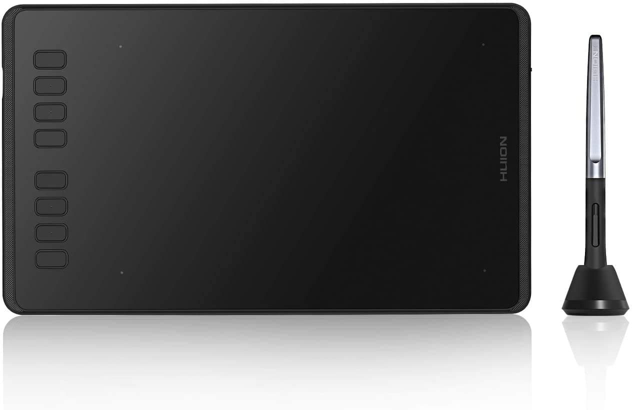 Huion Inspiroy H950P Graphics Drawing Tablet 8.7x5.4 inch with Tilt Feature Battery-Free Pen 8192 Pen Pressure and 8 User-Defined Shortcuts,Compatible with Mac, Linux(Ubuntu), Windows PC, and Android