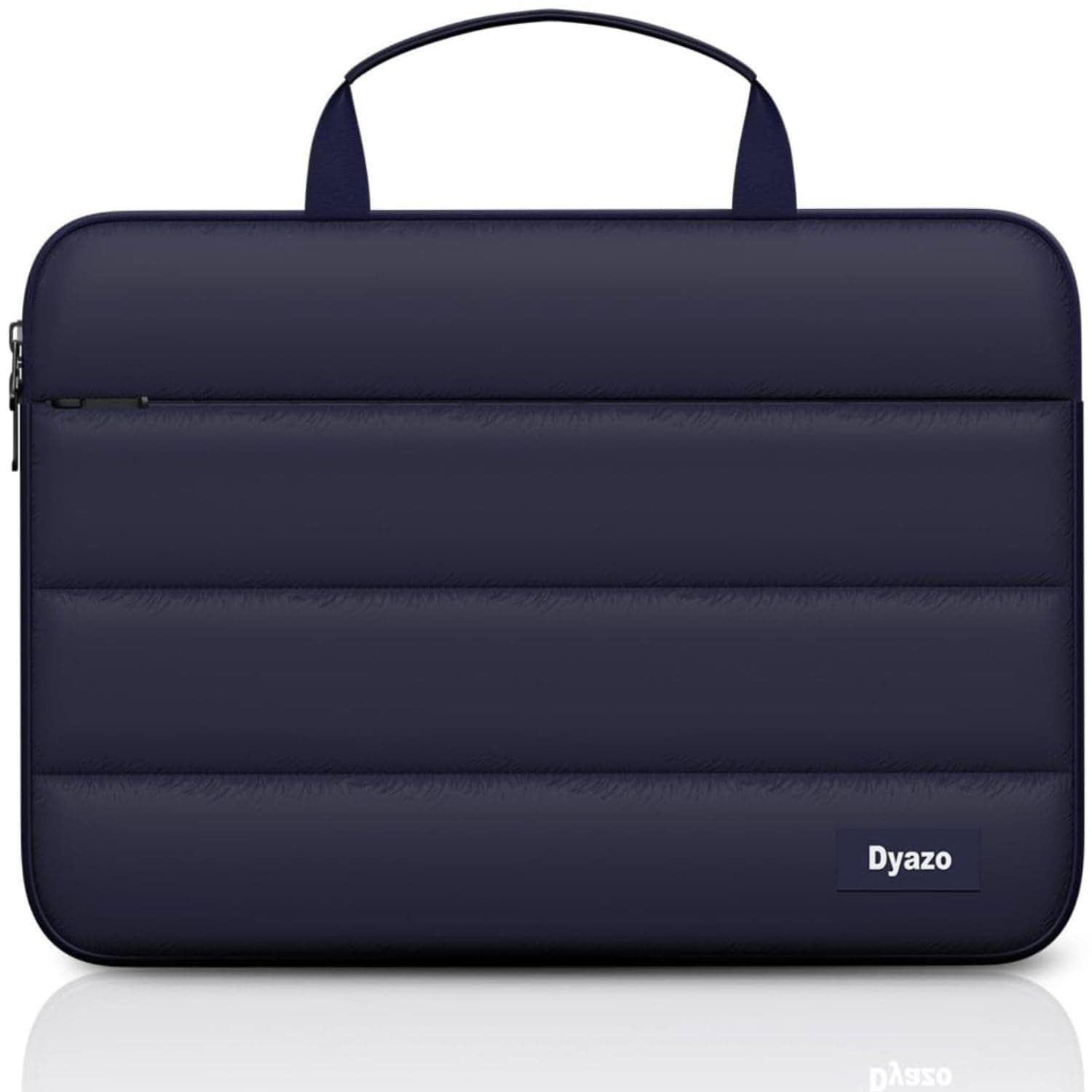 Dyazo Fluffy Laptop Sleeve Bag 15.6 Inch |Soft Protective Case Cover with Handle & Front Pocket | Puff Sleeve Bag Compatible for MacBook, Lenovo, HP, Acer, ASUS, Dell & Other Notebooks (Blue)