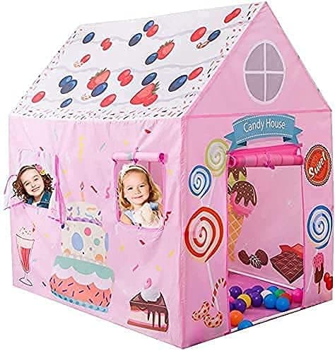 Lalakiya'S Colorfull and Extremely Light Weight Indoor and Outdoor Kids Play Tent House for Girls and Boys (Happy Birthday)