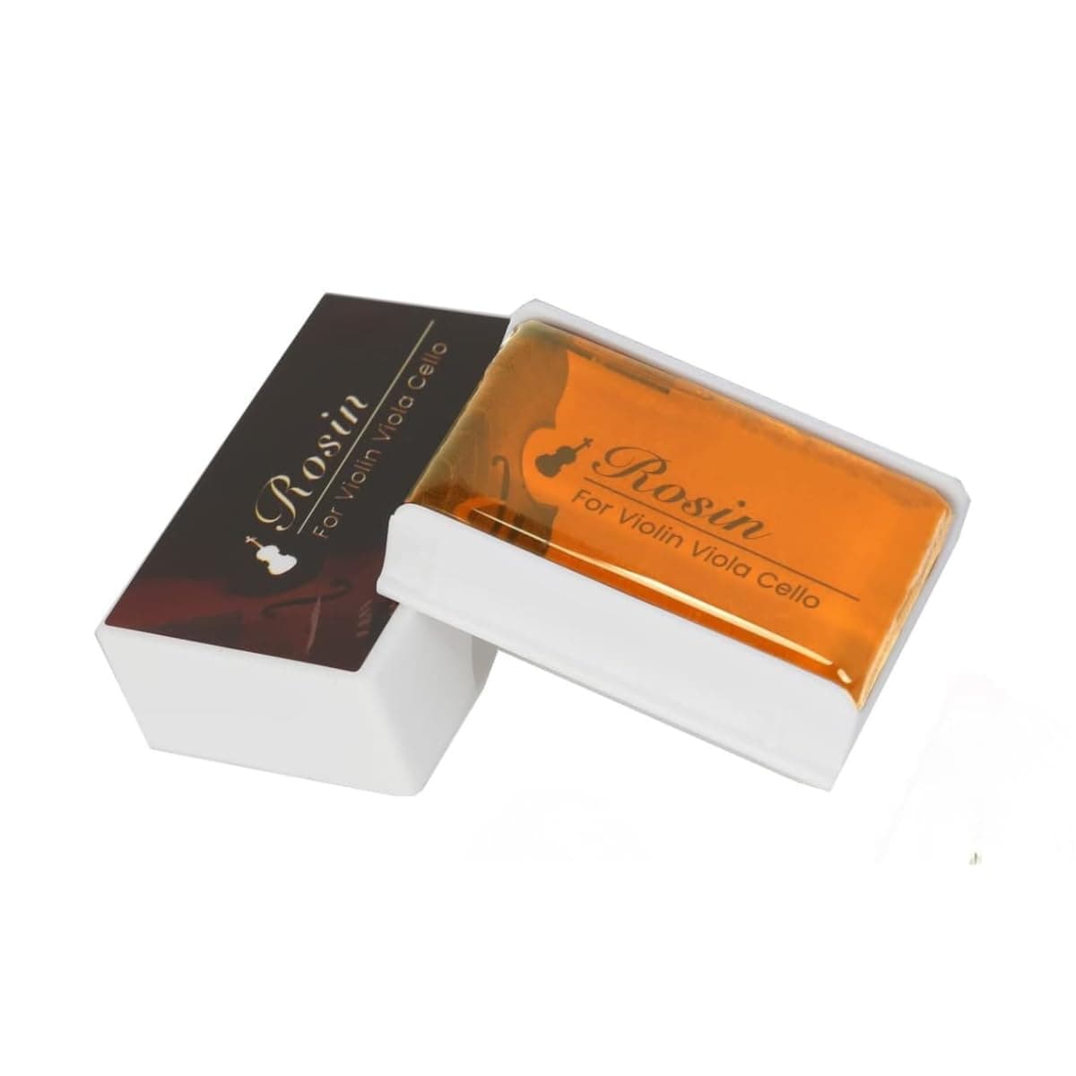 DEVICE OF URBAN INFOTECH Premium Rosin for Violin, Viola & Cello – Natural Rosin for Smooth Bowing, Warm Tone & Clear Sound Violin Rosin with Protective Case Violin Bow Rosin (Pack of 1)