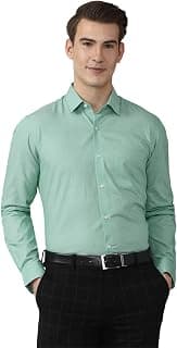 Peter England Men's Cotton Solid Regular Fit Shirt