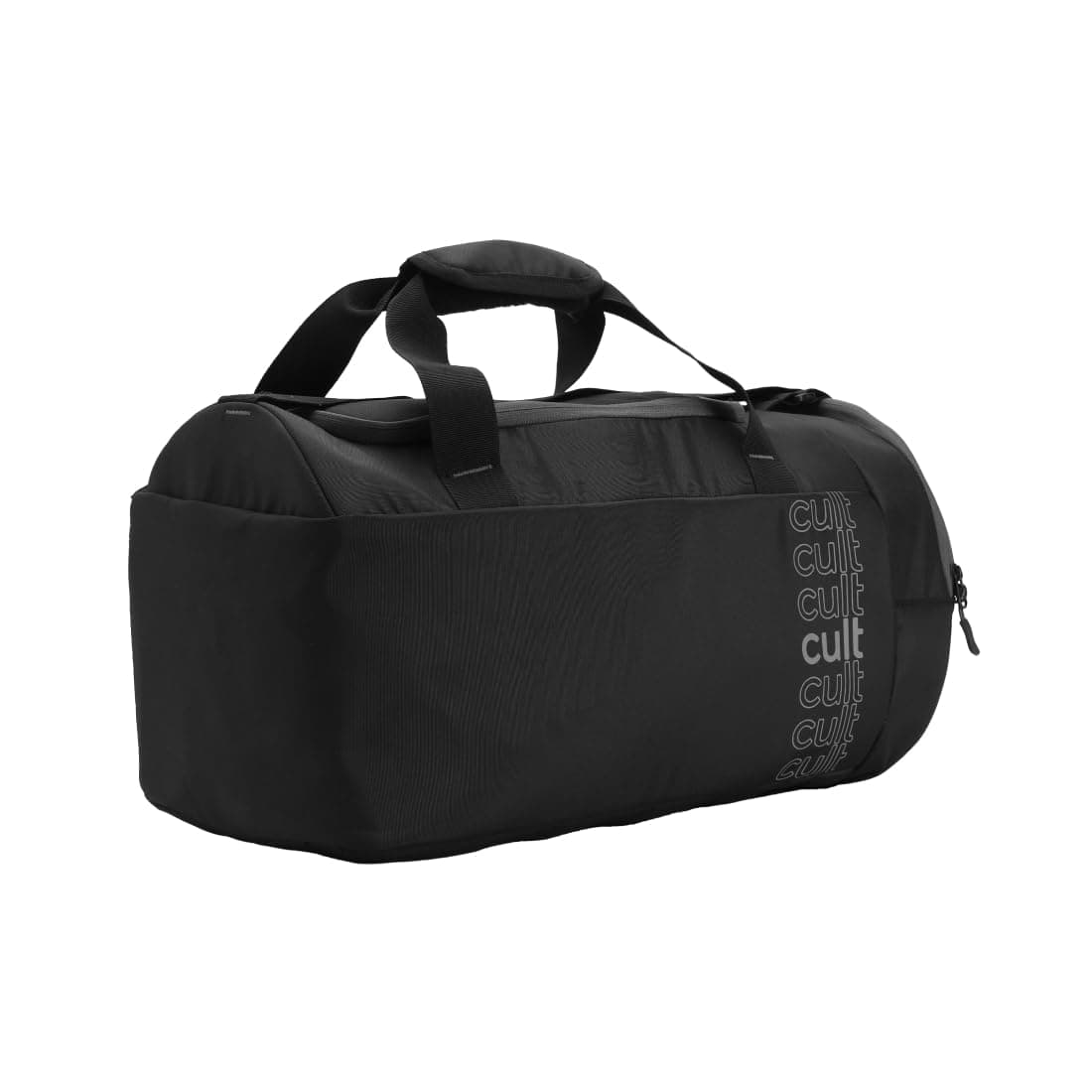 Cultsport 35L Gym/Duffle Bag for Men & Women | Water-Resistant Sports Travel Bag with Shoe Compartment, Adjustable Shoulder Strap, Side Pocket & Spacious Main Storage – Black