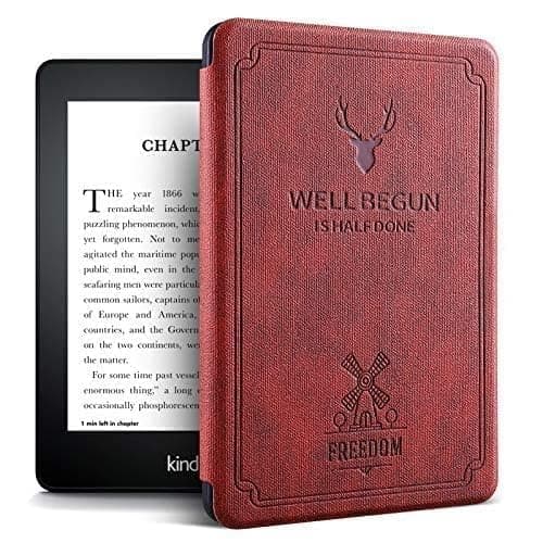 ProElite Case Cover for Kindle Paperwhite 12th Gen 7 inch Case, Smart Deer Flip case Cover for Amazon Kindle Paperwhite 12th Gen 7 inch Model, Wine Red