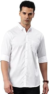 Majestic Man Men's Cotton Slim Fit Solid Casual Shirt