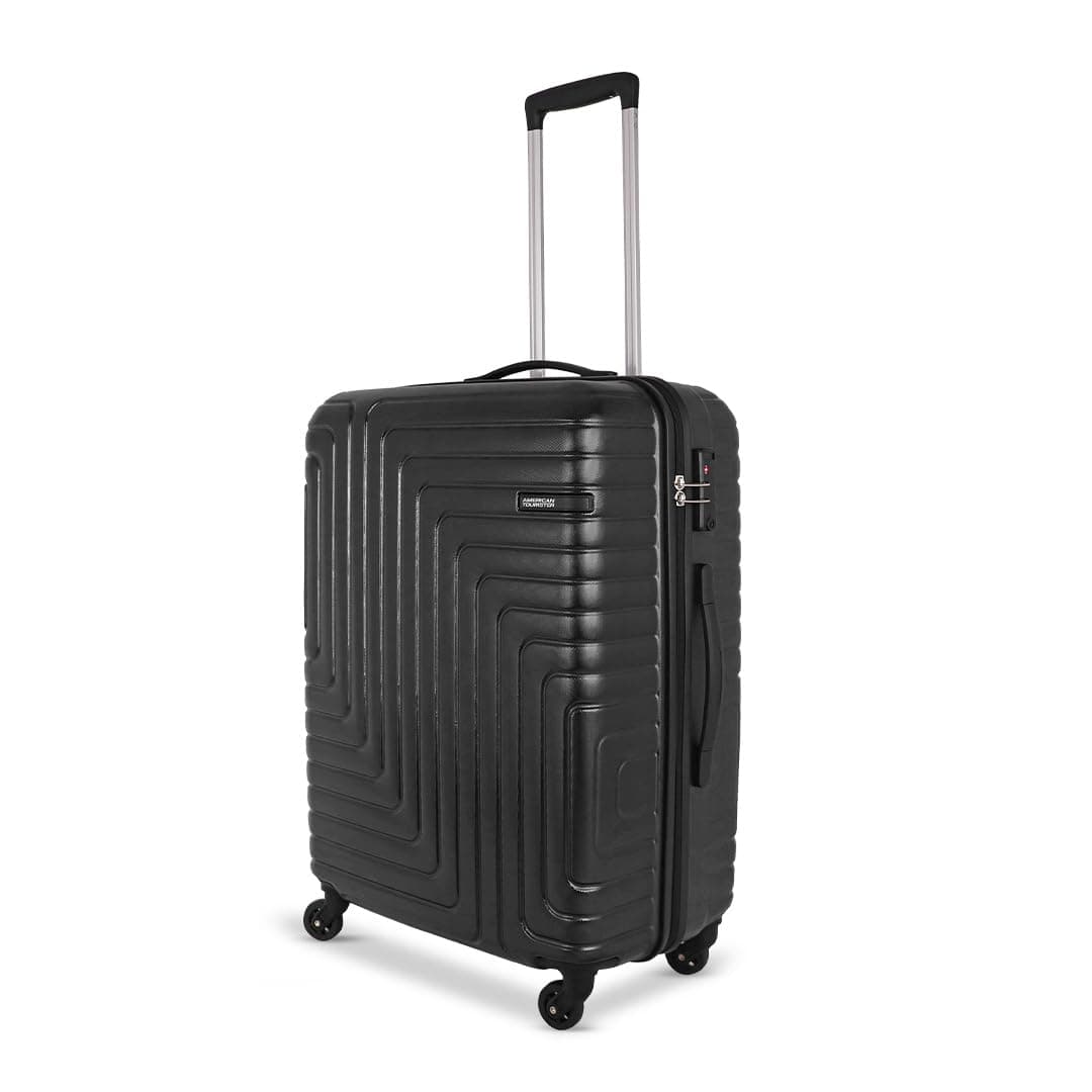 American Tourister Ivy NXT|Large Size Check-in Spinner Trolley Bag (79 cm)|360° 4 Wheel Travel Luggage|Hard Case Polycarbonate (PC) Suitcase|Mounted TSA Lock|Black