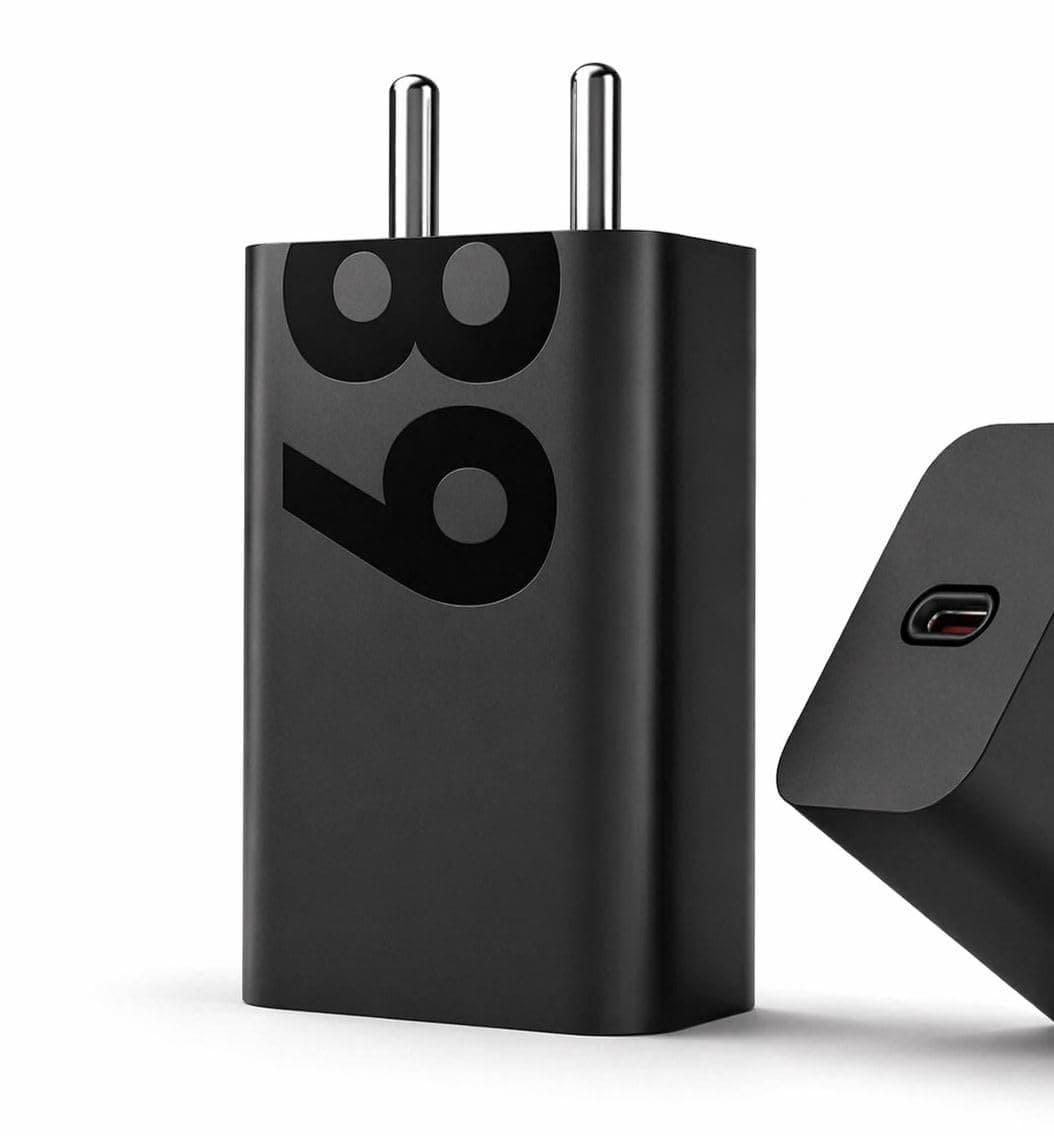 68W USB-C Turbo Power Charger, Super Fast Wall Adapter Compatible with Moto Edge 30/40/50 Series, Moto G82/G84/G45 and USB-C Smartphones & Tablets, High-Speed Safe Charging (Black).