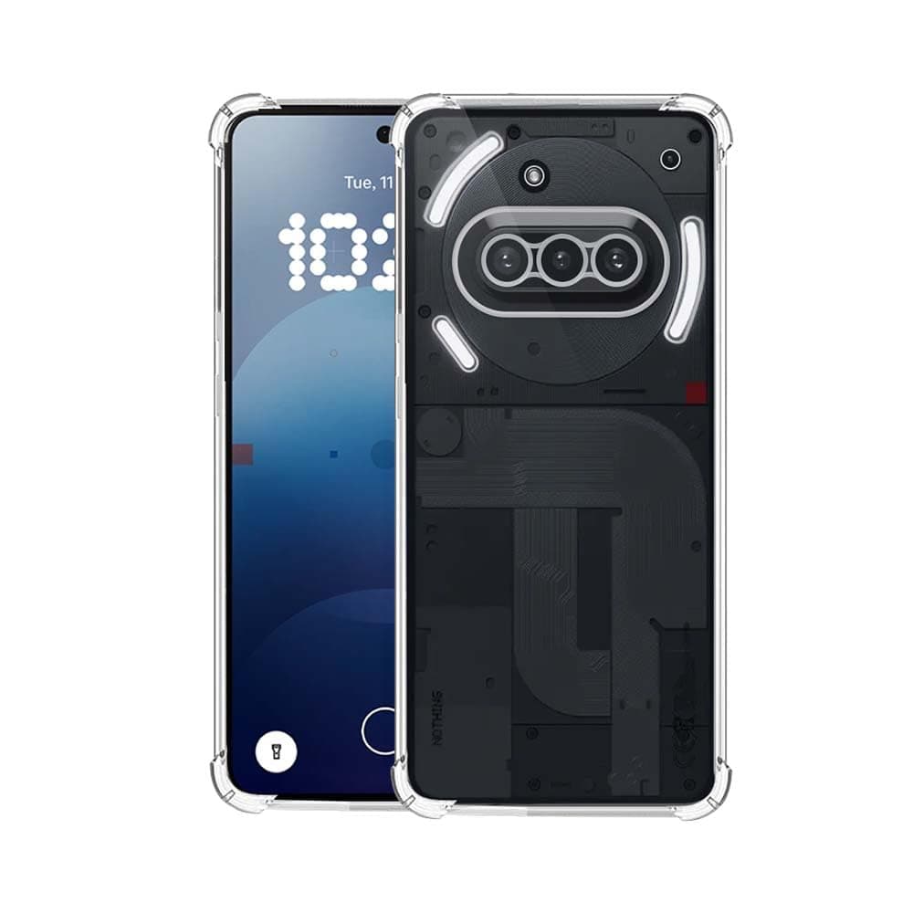 7SEVEN® Back Cover for Nothing Phone 3A Transparent Mobile Back Case Shock Proof Design Camera Edges Protection Crystal Clear Phone Case Silicon Soft TPU and Flexible Bumper Phone Cover