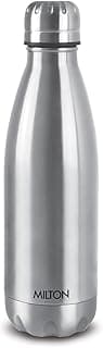MILTON Duo DLX 500 Thermosteel Water Bottle 500 ml, 24 Hr Hot and Cold I Leak Proof Lid, ISI Certified I Vacuum Insulated I for Office, Gym, School I Silver