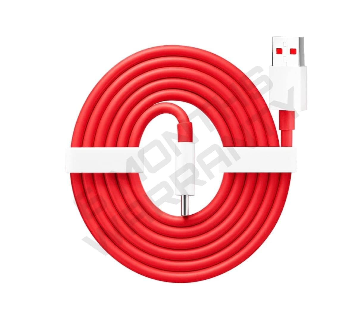 Original 65W Dash Warp Charge Cable, USB A to Type C Data Sync Fast Charging Cable Compatible with One Plus 3 /3T /5 /5T /6 /6T /7 /7T /7 pro, Nord 2/CE & for All Type C Devices - (LEB-63)