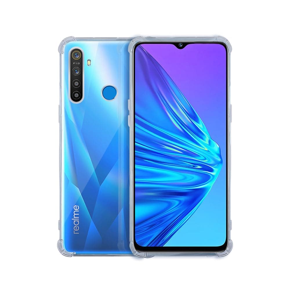 7SEVEN® Back Cover for Realme 5 | 5S | 5i Transparent Mobile Back Case Shock Proof Design Camera Edges Protection Crystal Clear Phone Case Silicon Soft TPU and Flexible Bumper Phone Cover