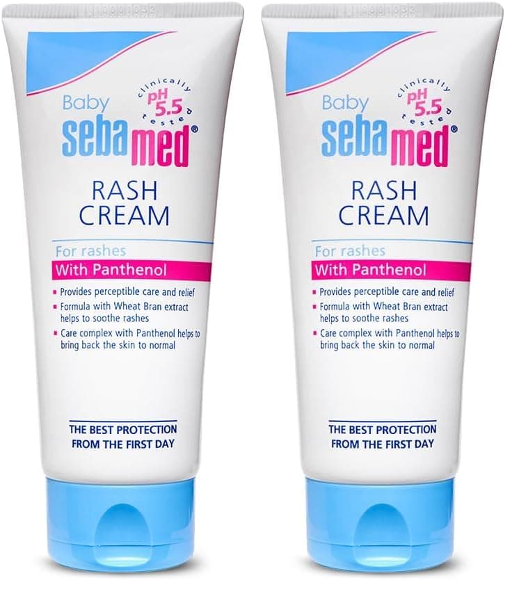 Sebamed Baby Rash Cream 100 ml|pH 5.5|Ideal for Diaper Rashes| Faster rash healing | (Pack of 2)