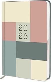 Jhingalala Diary 2026 - Pattern Design Printed Hard Bound Daily & Monthly Planner 2026 with Monthly Index Cut and Ribbon Bookmark | 1 Day to a Page Format | 365 Dates Office Diary For Men & Women | Size 21x15 cm