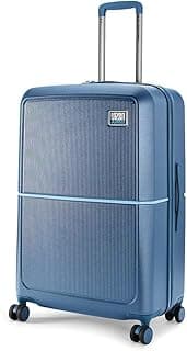 Urban Jungle Polycarbonate 360 Degree by Safari, Premium Large(75 Cm) Trolley Bag, Check-in Suitcase with 8 Silent Wheel and TSA Lock, Hardside Travelling Luggage for Both Unisex (Skyline Blue)