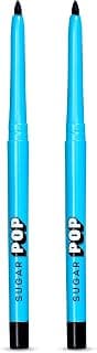 SUGAR POP Longwear Kajal Matte Finish, Intense Dark Kohl Kajal Long Lasting, Smudge Proof Pencil, Water Proof, Single Stroke Velvet Finish Lasts Up To 16Hrs - 01 Black (Pack Of 2)