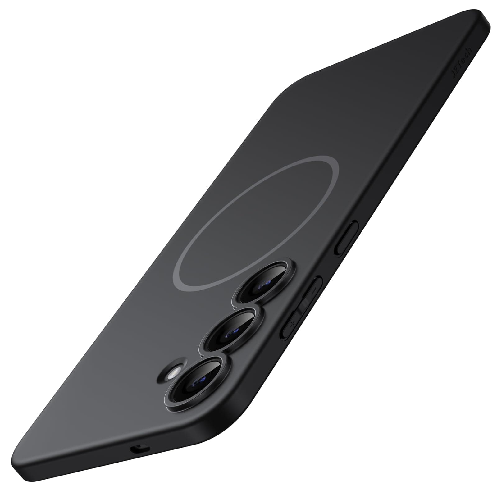 JETech Magnetic Slim Cover Case for Samsung Galaxy S25 FE, Compatible with MagSafe, Camera Lens Full Protection, Ultra-Thin Lightweight Matte Finish Minimalist Phone Cover (Black)