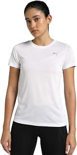PUMA Women's Solid Regular Fit Tees