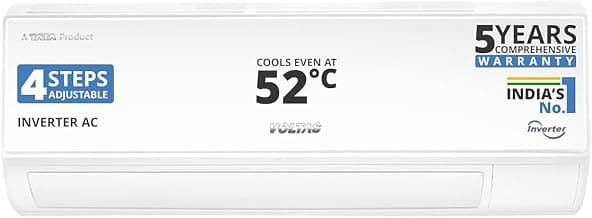 Voltas 183V Vectra CAW 1.5 ton 3 star,New star rated, inverter Split AC|4-IN-1 Adjustable mode|High ambient Cooling-cools even at 52°C|Anti dust filter with Anti-microbial coating|Copper Coil| White