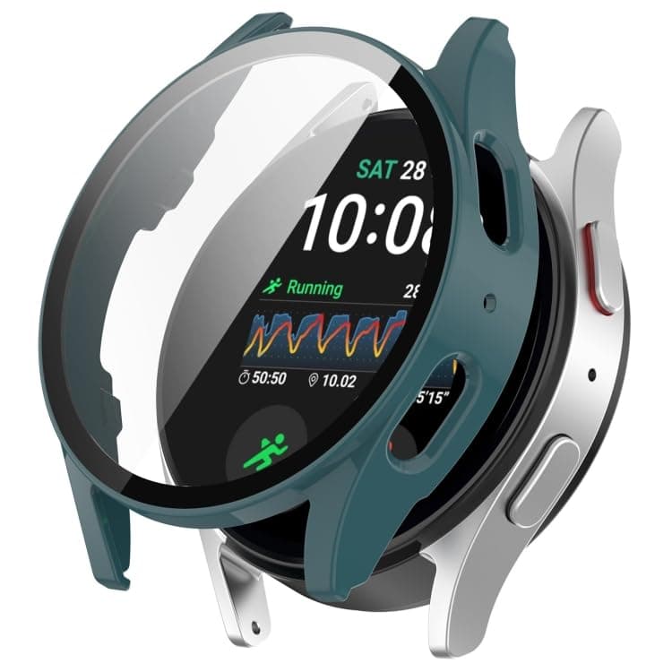 Oboe Screen Protector PC Case 44mm Cover 'Compatible with' Samsung Galaxy Watch 7 44mm Watch (Green) [Watch NOT Included]