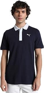 PUMA Men Cotton Solid Regular Fit Polo T-Shirt for Both Sporty Outings and Casual Daywear