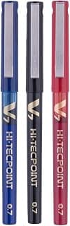Pilot V7 Liquid Ink Roller Ball Pen (1 Blue + 1 Black + 1 Red),multicoloured,9000014717