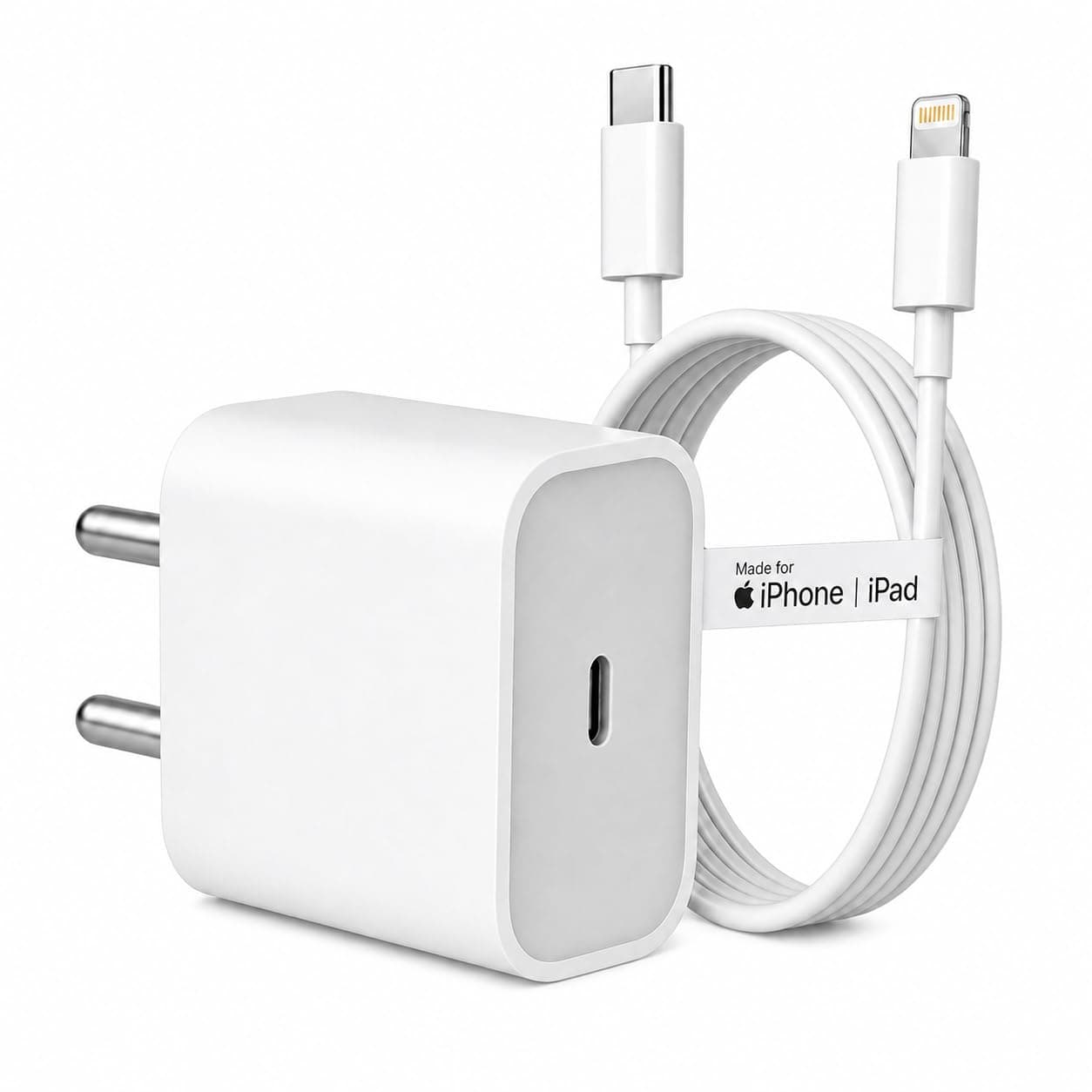 AILKIN 20W Charging Adapter with USB-C to Lightning, MFi Certified – Compatible with iPhone 14, 14 Plus, 14 Pro, 14 Pro Max, 13 Series, 12 Series, 11, X, XR, IPAD& More